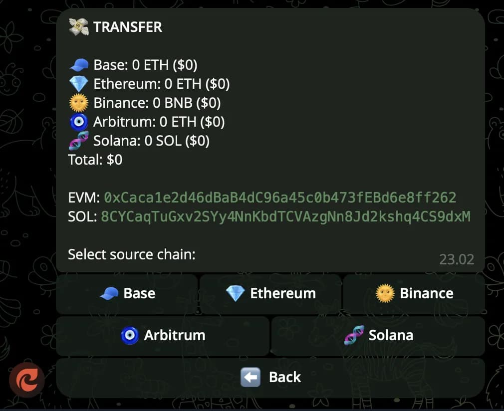 Clawd Sniper โ Transfer wizard confirm step